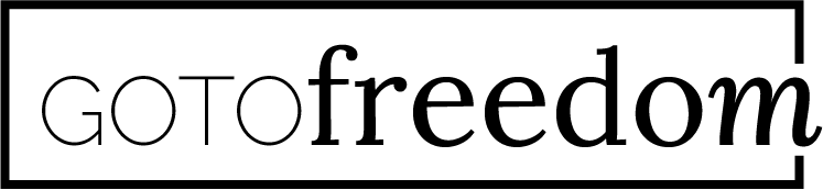logo- go to freedom -noir